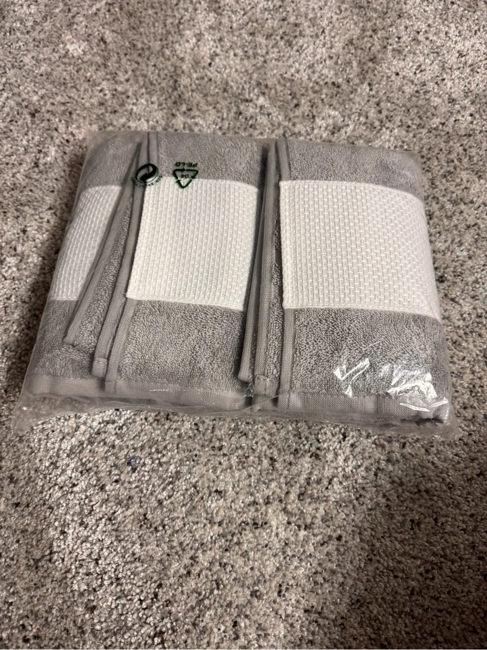 Two Hand Towels Authentic Hotel and Spa Turkish Cotton Shells Embroidered